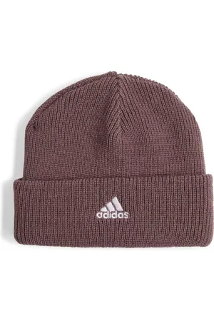 adidas Czapka beanie dziecięca z akrylu IY7845 fioletowa