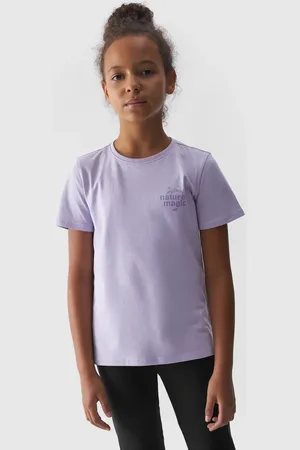 4F Koszulka dziecięca bawełniana t-shirt dla dziewczynek F1549