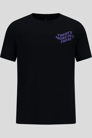 Odlo Koszulka męska do biegania ESSENTIAL PRINT T-shirt crew neck s/s czarna