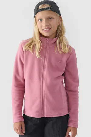 4F Bluza polarowa dla dziewczynki F261 różowa