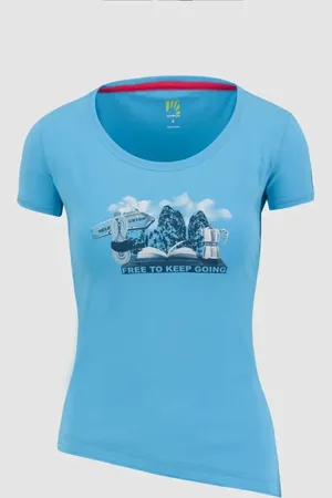 Karpos Bawełniana koszulka damska W T-Shirt Anemone Evo niebieska