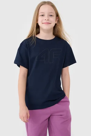 4F T-shirt dziecięcy koszulka dla dziewczynki oversize JWMM00TTSHF2333