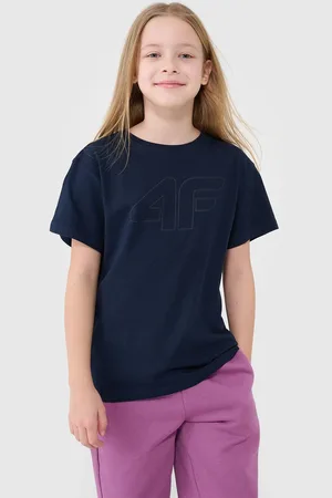 4F T-shirt dziecięcy koszulka dla dziewczynki oversize JWMM00TTSHF2333