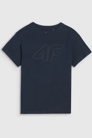 4F Koszulka bawełniana t-shirt dla chłopca JWMM00TTSHM2331 granatowa