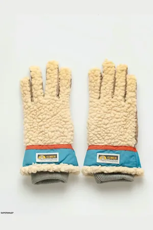 Elmer by Swany Elmer rękawice Teddy 5 Finger Beige / Blue