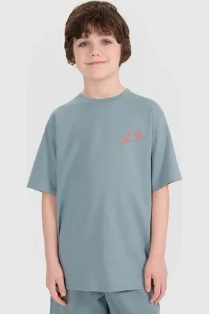 4F T-shirt bawełniany koszulka chłopięca JWSS25TTSHM1914 zielona