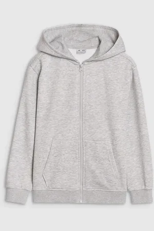 4F Bluza z kapturem dla chłopca JWSS25TSWSM1859 szara