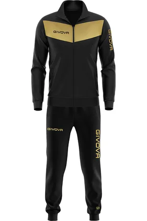 Givova Dres sportowy męski komplet bluza i spodnie TR018 czarny/