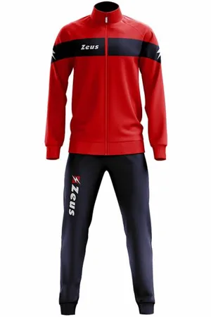 Zeus Tuta Apollo Mężczyźni Dres Czerwony Granatowy