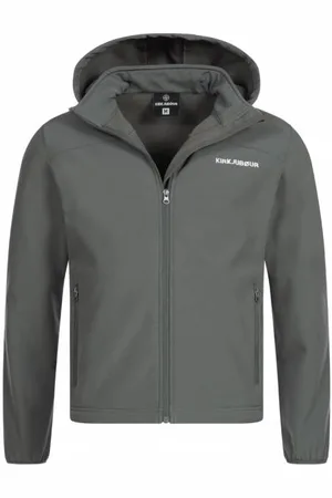Kirkjubøur ® "Hestur" Mężczyźni kurtka SOFTSHELL 10 000 mm słupa wody szara