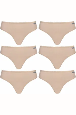 MONT EMILIAN "Nimes" Kobiety Tanga 6-pak beżowy