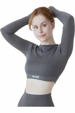 Jelex "Amelia" Kobiety Top do fitnessu z długim rękawkiem