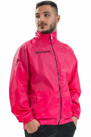 Givova Kurtka przeciwdeszczowa "Rain Basico" neonowy róż