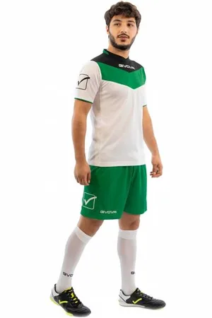 Givova Kit Campo Zestaw Koszulka + Szorty czarny / zielony