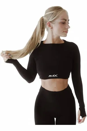 Jelex "Amelia" Kobiety Top do fitnessu z długim rękawkiem