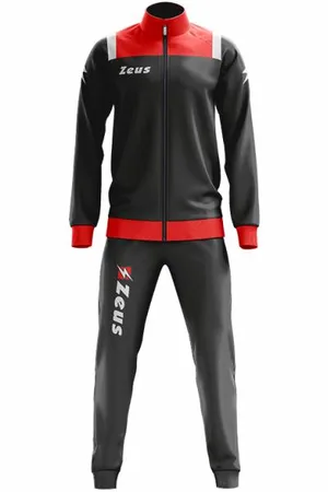Zeus Tuta Relax Vesuvio Mężczyźni Dres czerwono-szary