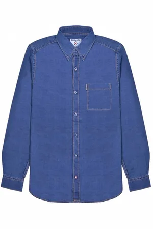 Lambretta Denim Mężczyźni Koszula z długim rękawem RWIS1411