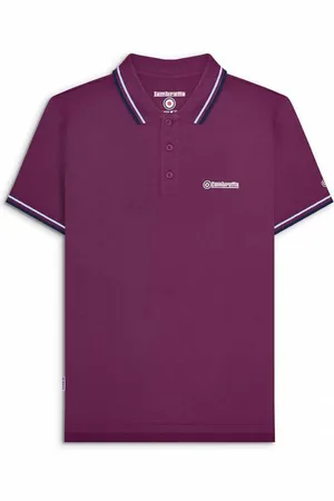 Lambretta Podwójna końcówka Mężczyźni Koszulka polo SS1608-GRAPE