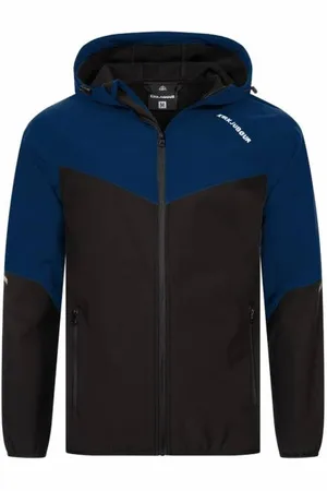 Kirkjubøur ® "Njordr" Mężczyźni Kurtka SOFTSHELL 10 000 mm słupa wody granatowa/czarna