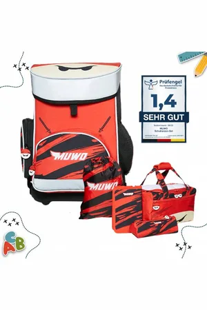 MUWO "Lil Ninja" Dzieci Tornister Zestaw 5 sztuk.