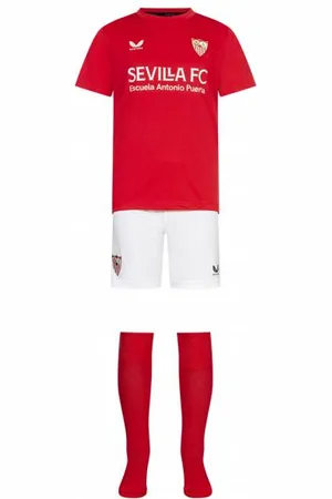 CASTORE FC Sevilla Dzieci Domowy zestaw piłkarski TI2243-CZERWONYBIAŁY