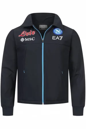 Emporio Armani SSC Neapel EA7 Mężczyźni Kurtka typu softshell EASSCN23R10-BLU