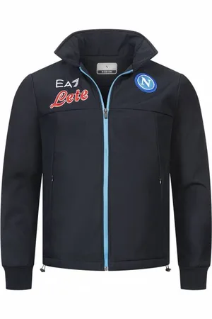 Emporio Armani SSC Neapel EA7 Mężczyźni Kurtka Softshell UEFA EASSCN23RU10-BLU
