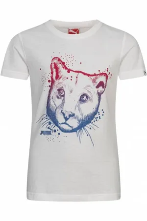 PUMA Girls Fun Graphic Tee Dziewczynki T-shirt 832367-01