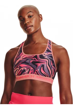 Under Armour Biustonosz treningowy Crossback Mid Print