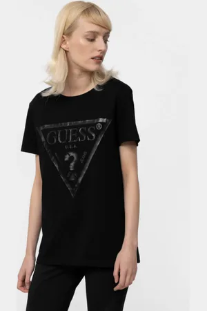 Guess Damski t-shirt z nadrukiem ADELE SS CN TEE