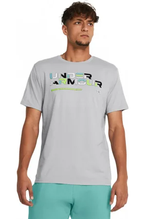 Under Armour Męski t-shirt z nadrukiem UA Colorblock Wordmark SS