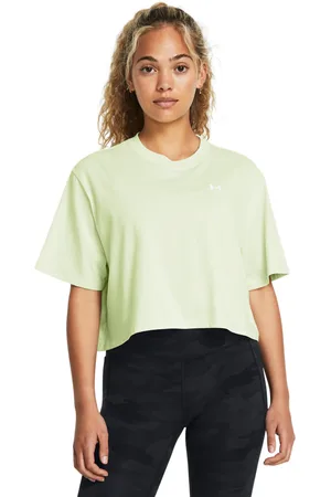 Under Armour Damski t-shirt crop-top UA W Boxy Crop Logo Ss