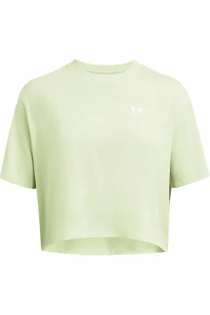 Under Armour Damski t-shirt crop-top UA W Boxy Crop Logo Ss