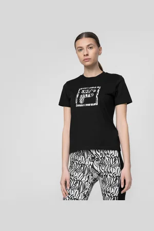 Fila Damski t-shirt BALE cropped tee - czarny