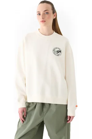 Ellesse Damska bluza dresowa nierozpinana bez kaptura Areski - biała