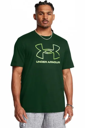 Under Armour Męski t-shirt z nadrukiem UA Gl Foundation Update Ss - zielony