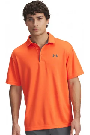 Under Armour Męska koszulka polo Tech Polo - pomarańczowa