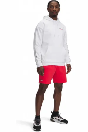 Under Armour Męskie spodenki dresowe Project Rock Icon Flc Short - czerwone
