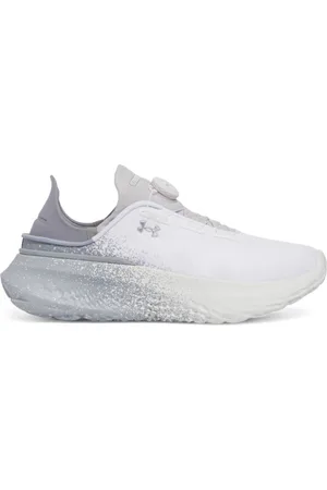 Under Armour Sneakersy uniseks UA Slipspeed Mega Fade - białe