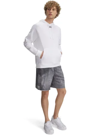 Under Armour Męskie spodenki dresowe UA Rival Terry AOP 8in Short Q1 - szare