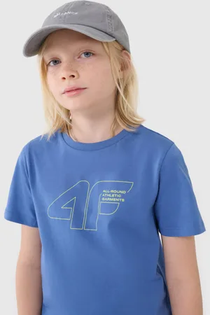 4F Chłopięcy t-shirt z nadrukiem 4F 4FJWSS25TTSHM2185