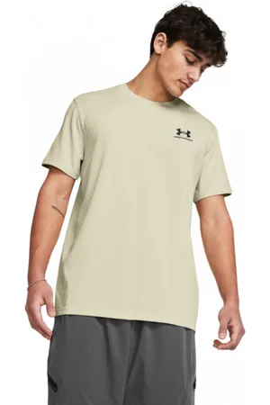 Under Armour Męski t-shirt z nadrukiem UA Logo Emb Heavyweight SS