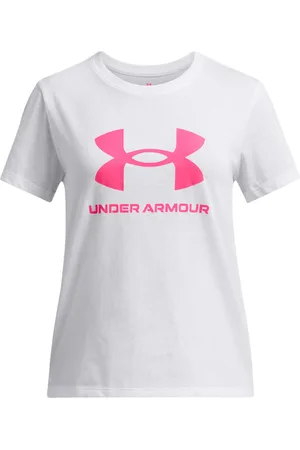 Under Armour Dziewczęcy t-shirt z nadrukiem UA Big Logo SS