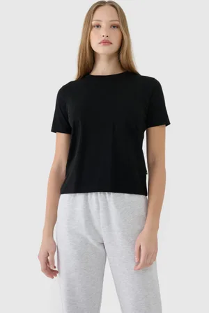 4F Damski t-shirt basic WSS25TTSHF1991