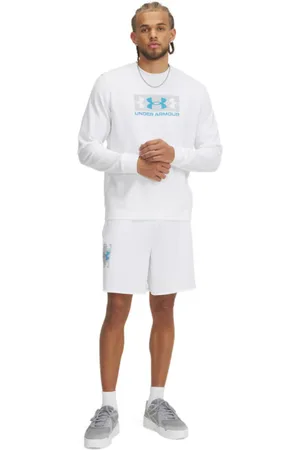 Under Armour Męskie spodenki dresowe UA Rival Terry Logo 8 in Short - białe