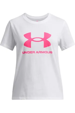Under Armour Dziewczęcy t-shirt z nadrukiem UA Big Logo SS