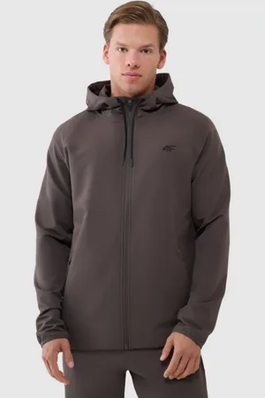 4F Męska bluza treningowa WSS25TFSWM458 - brązowa