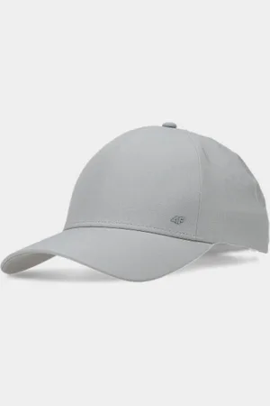 4F Czapka z daszkiem uniseks WSS25ACABU371 - szara