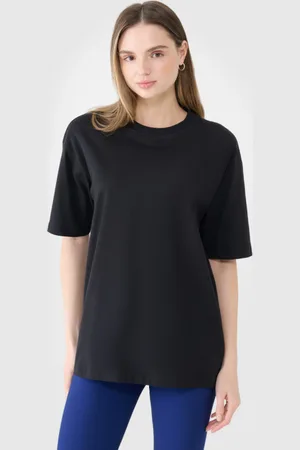 4F Damski t-shirt crop top RSS25TTSHF2695