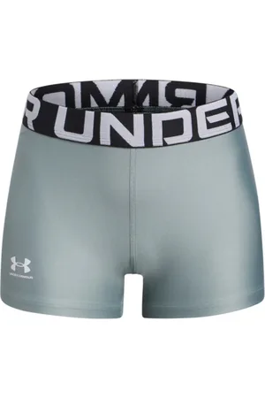 Under Armour Dziewczęce krótkie legginsy treningowe G HeatGear Shorty - zielone